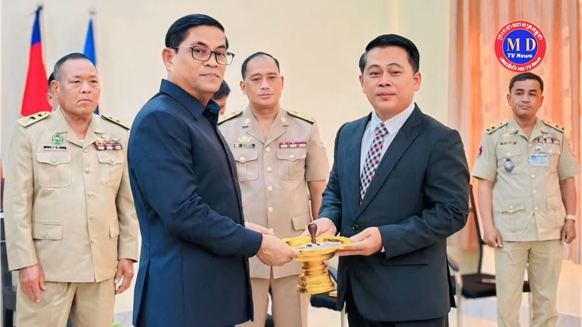 លោក ហេង សាវឿន ត្រូវបានប្រកាសតែងតាំងជា អភិបាលស្រុក តាវែង